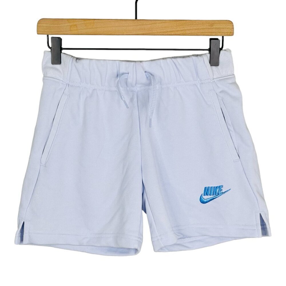 Nike Shorts Girls Large 5 Inch Club Elastic Waist Pull On Embroidered Swoosh